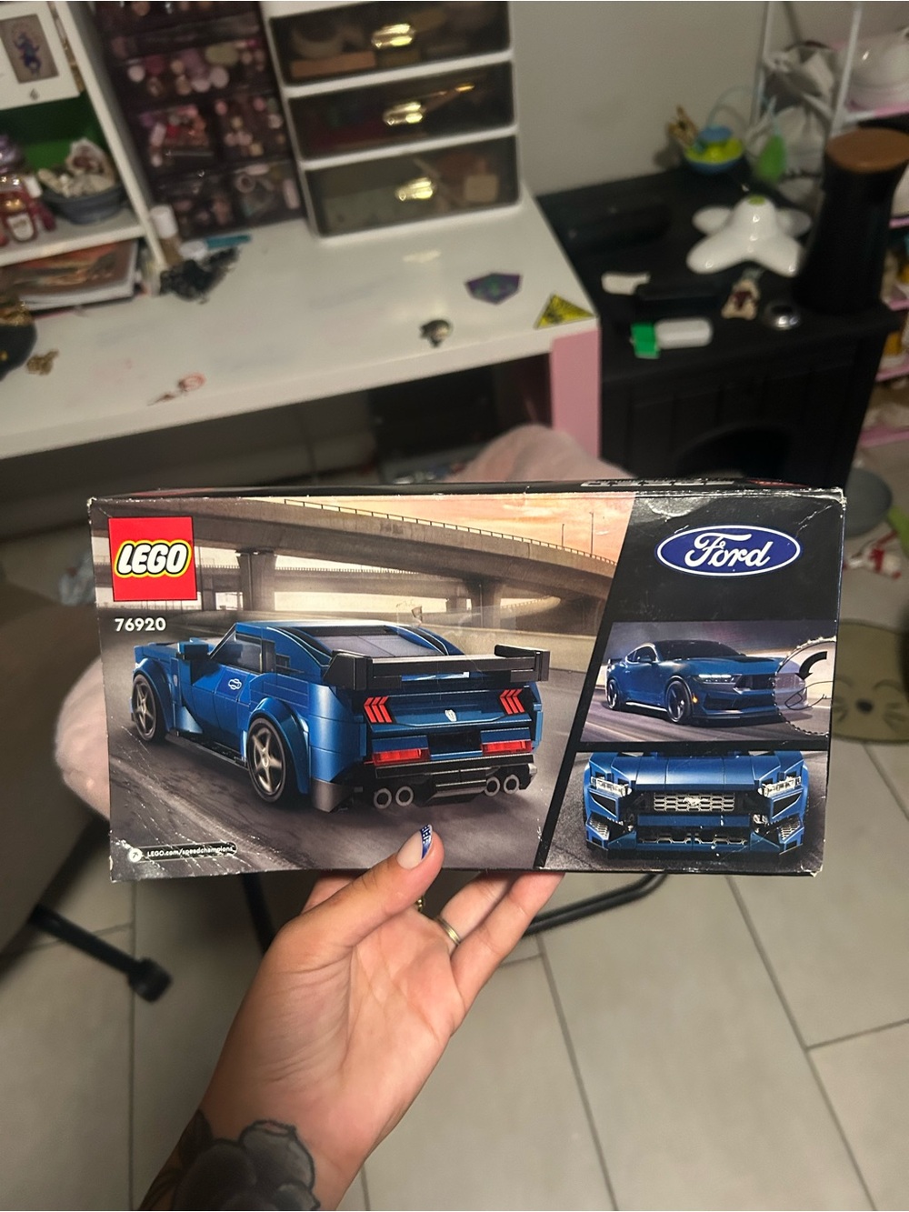 LEGO Ford Blue Sports Car Building Set (Blue)